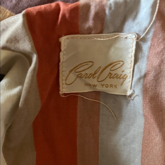 Vintage Carol Craig Striped Multicolor Midi Dress with Belt - Picture 11 of 14